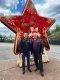Стенд со звездой на основании с запечаткой