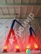 Аэромен на двух ногах — простой, без логотипов, цветная оболочка из ткани
