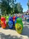Большие надувные кегли в форме матрёшки