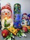 Новогодняя колонна — надувной световой столб