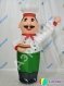 Повар зазывала — надувная фигура с круассаном, подносом или меню