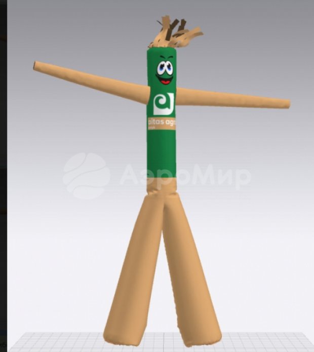 Аэромен на двух ногах — с логотипом