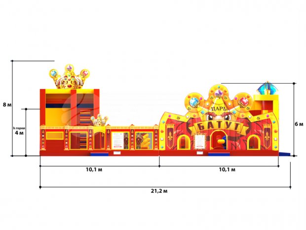 Царь батут 200 м²