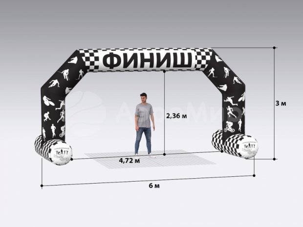 Трапеция на опорах Лайт, полноцветная