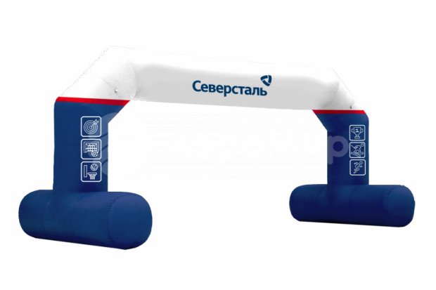 Трапеция на опорах, полноцветная