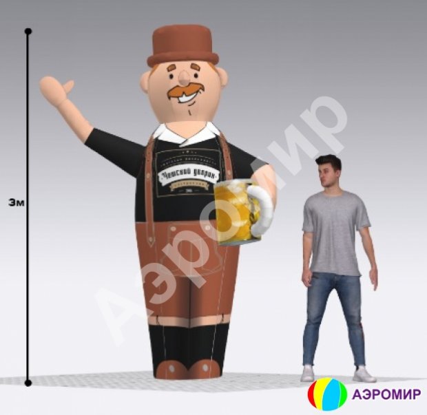 Пивной аэромен — с кружкой
