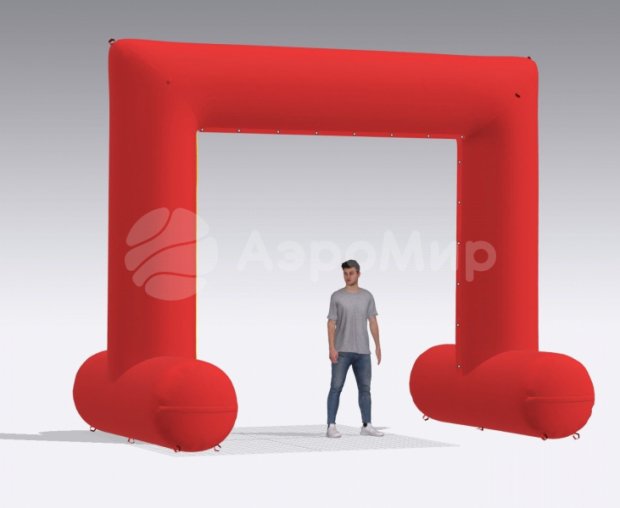 Прямоугольная арка на опорах