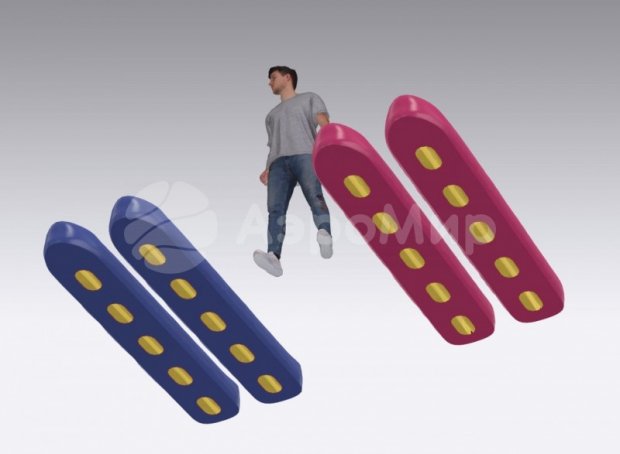 Мягкие командные лыжи