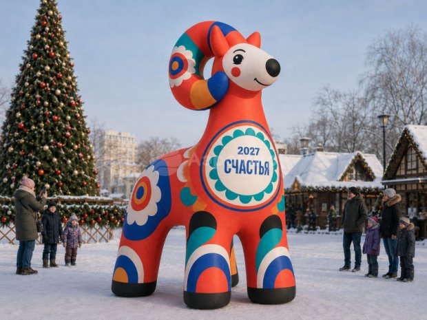 Конь, дымковская игрушка