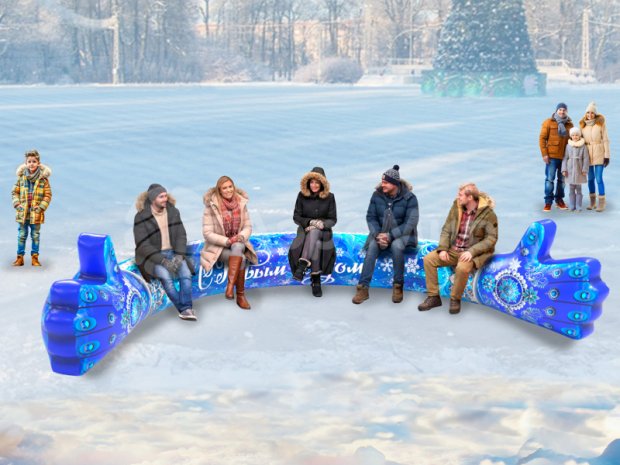 Скамейка-обнимашка