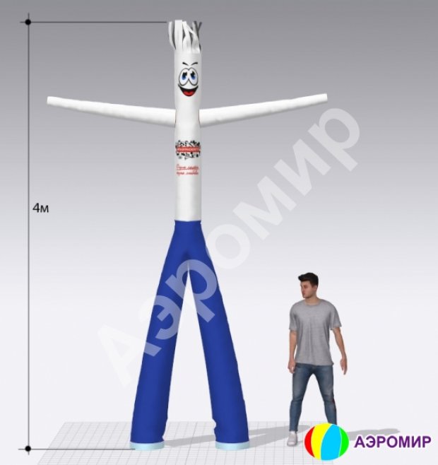 Аэромен на двух ногах — с логотипом