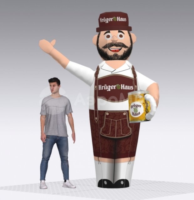 Пивной аэромен — с кружкой