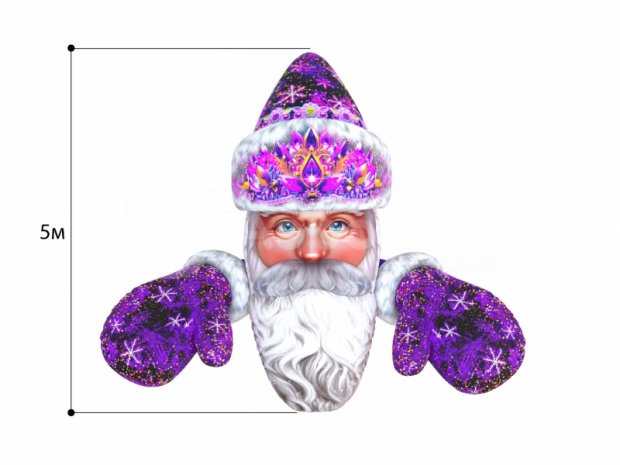 Дед Мороз на крышу