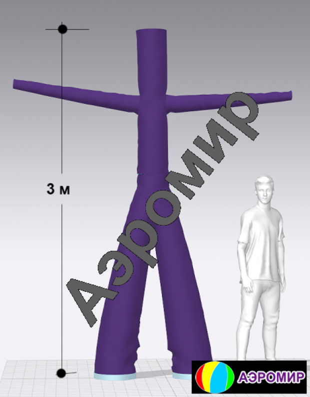 Аэромен на двух ногах — простой