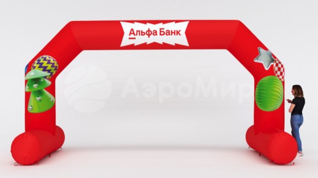 Трапеция на опорах Лайт, полноцветная