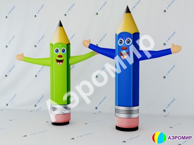 Аэромен машет рукой — средней