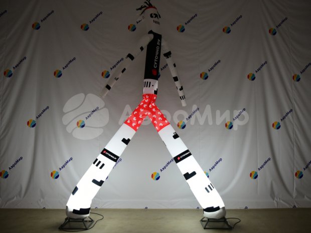 Аэромен на двух ногах — с логотипом