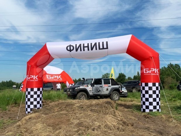 Надувная арка трапеция полная запечатка спортивная
