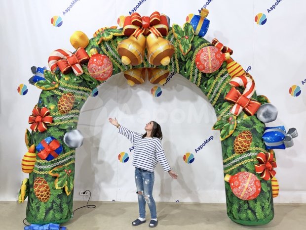 Надувная круглая арка Комбинированная