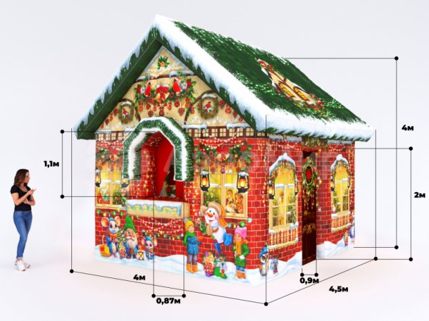 Сказочный домик Деда Мороза