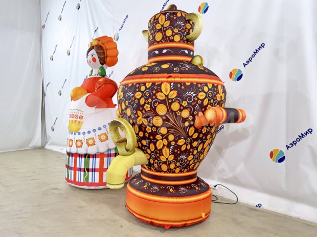  Самовар с чайником