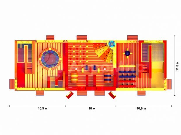 Царь батут 300 м²