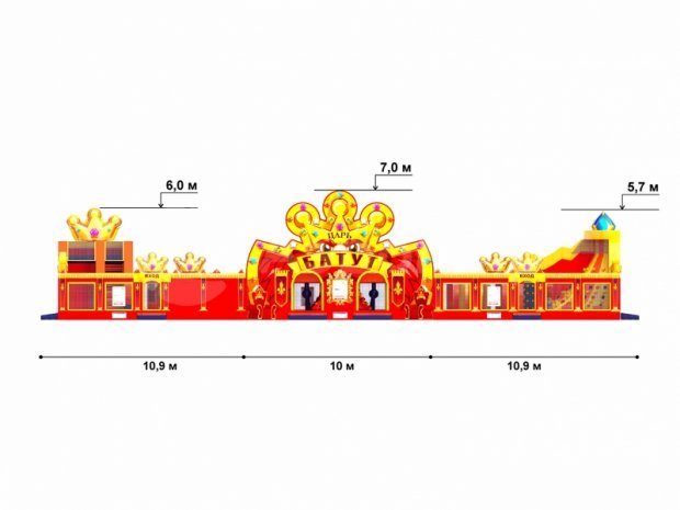 Царь батут 300 м²