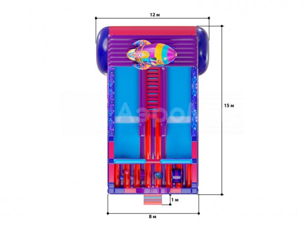 Надувной батут Космоленд