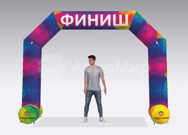Трапеция на опорах Лайт, полноцветная