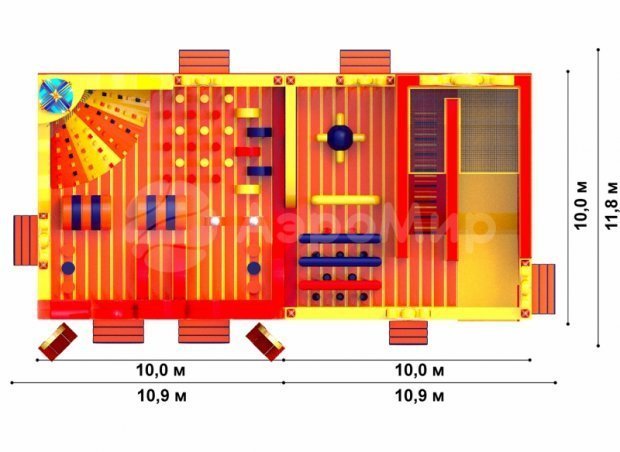 Царь батут 200 м²