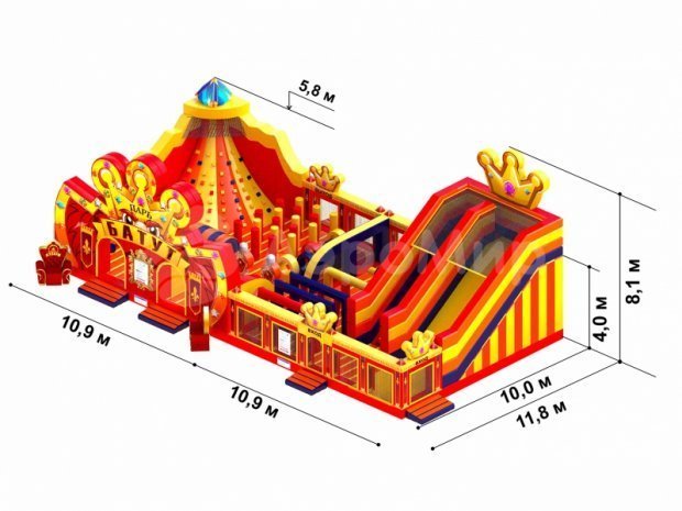 Царь батут 200 м²