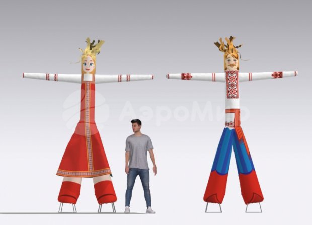 Аэромен в национальных костюмах