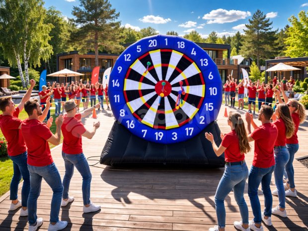 Надувной дартс