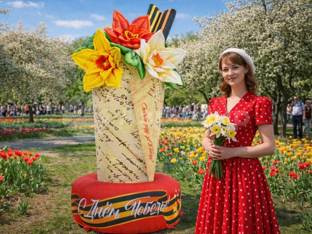 Конверт с цветами