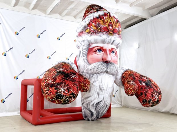 Дед Мороз на крышу