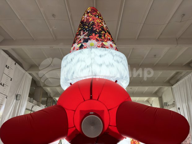 Дед Мороз на крышу