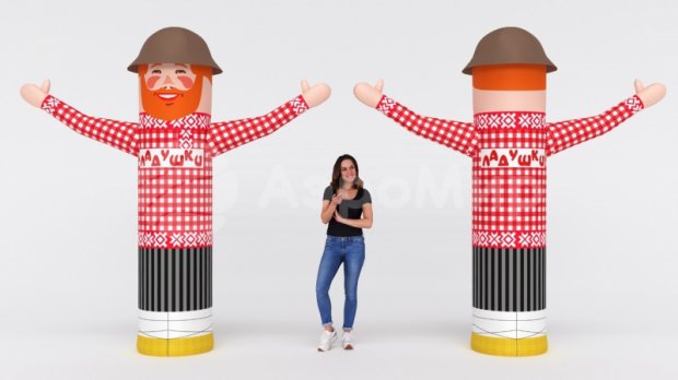 Аэромен машет рукой — сложный