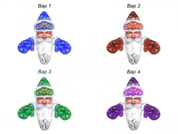 Дед Мороз на крышу