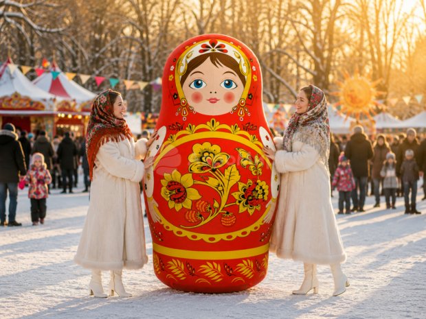 Матрешка хохлома