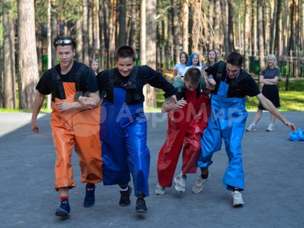 Командные штаны на двух участников, Новосибирск.