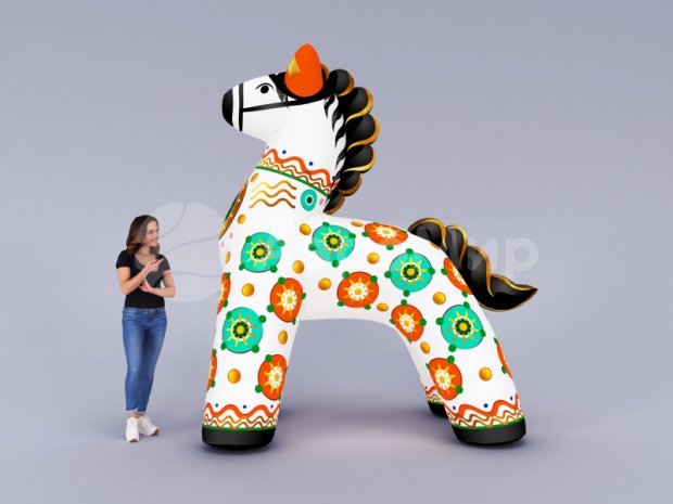 Конь, дымковская игрушка