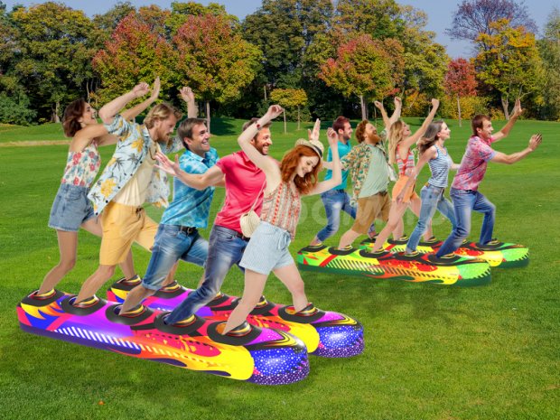 Мягкие командные лыжи