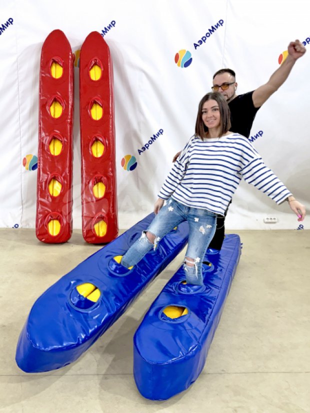 Мягкие командные лыжи