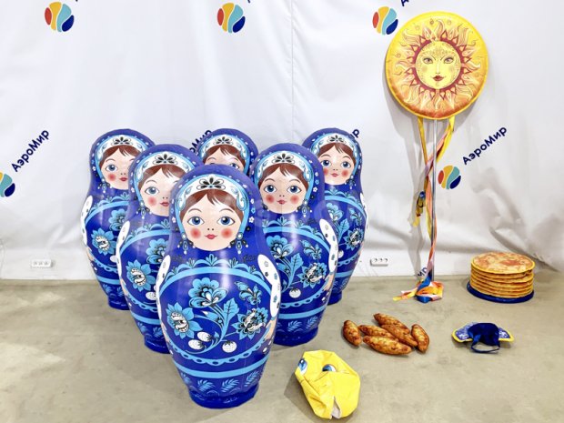 Большие кегли с мячом