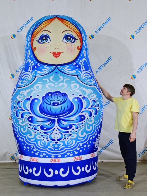 Матрёшка гжель 