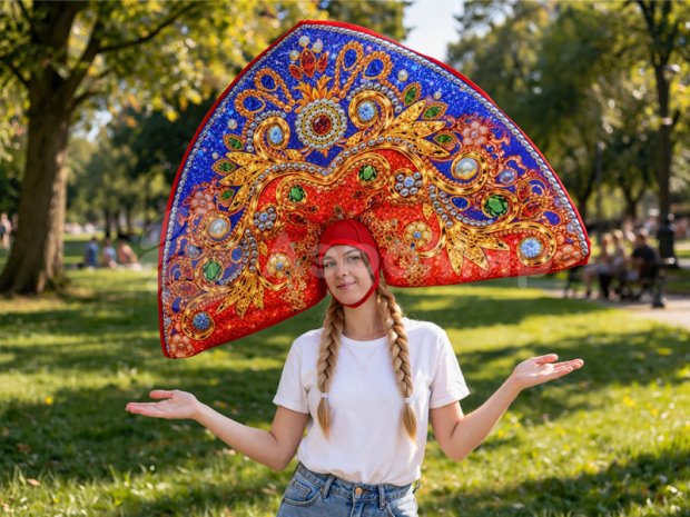 Мега кокошник