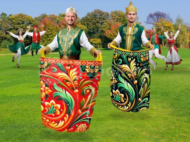 Бег в мешках с узорами (скрыто, смотреть id 225)