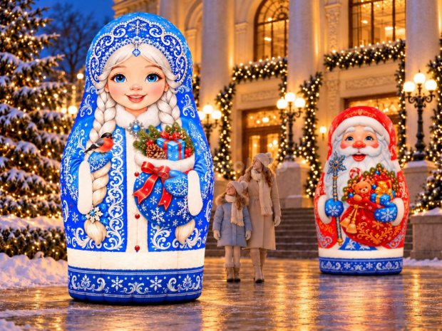 Матрешка Снегурочка