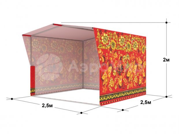 Каркасная палатка 2,5 х 2,5