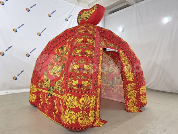 Надувная палатка с декором